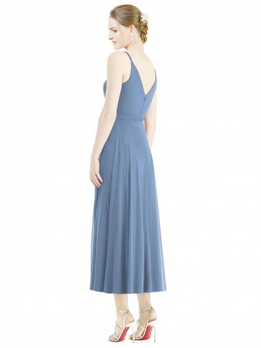 Short Tea Length Chiffon Bridesmaid Dress UK