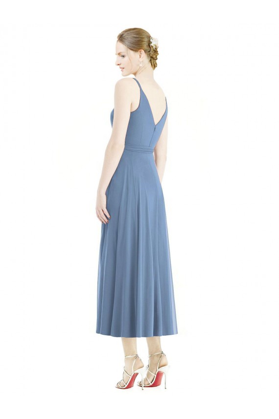 Short Tea Length Chiffon Bridesmaid Dress UK
