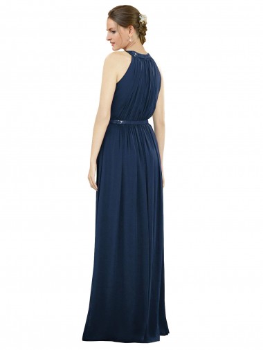 Vintage Full-Length Sleeveless Chiffon Bridesmaid Dress  UK
