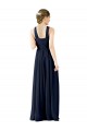 High V-Neck Floor Length Chiffon Bridesmaid Dress UK