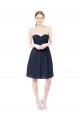Sweetheart Cocktail Knee Length Chiffon Cocktail Bridesmaid Dress Open Back UK