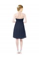 Sweetheart Cocktail Knee Length Chiffon Cocktail Bridesmaid Dress Open Back UK