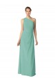 Long Chiffon One Shoulder Full Length Bridesmaid Dress UK