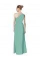 Long Chiffon One Shoulder Full Length Bridesmaid Dress UK