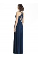 Cut Out Back Long Chiffon V-Neck Bridesmaid Dress UK