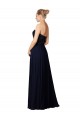 Long Chiffon Sweetheart Neckline Bridesmaid Dress with Beading UK