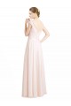 Sweetheart A-Line Chiffon Bridesmaid Dress with Ruched Lace Bodice UK