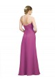 Sweetheart Neckline Pleated Chiffon Bridesmaid Dress with Low Back UK