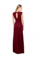 Cap Sleeves Chiffon Bridesmaid Dress / Prom Dress with Pleated V-Neck Bodice UK
