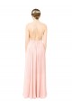 Halter Neck Chiffon Bridesmaid Dress with Double Ruffle Front UK