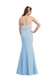 Fluted Long Chiffon Bridesmaid Dress with Cascading Ruffles UK