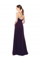 Floor Length A-Line Chiffon Bridesmaid Dress with Criss Cross Back UK