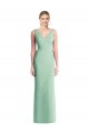 Sleeveless Tie Back Chiffon Trumpet Chiffon Bridesmaid Dress UK