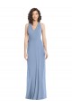 V-Neck Halter Back Straps Chiffon Formal Bridesmaid Dress UK