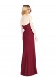 Strapless Chiffon Trumpet Bridesmaid Dress with Front Slit UK