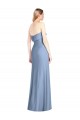 Trumpet Full Length Strapless Chiffon Bridesmaid Dress with Slit UK