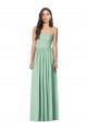 Draped Sweetheart Strapless Long Chiffon Bridesmaid Dress UK