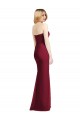 Sweetheart Neckline Lux Chiffon Bridesmaid Dress with Side Slit UK
