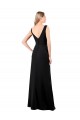 V-Neckline Chiffon Bridesmaid Dress / Prom Dress with Draped Bodice UK