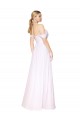 Off the Shoulder Long Full Length Chiffon Bridesmaid Dress / Formal Prom Dress UK