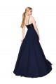 Sweetheart High Neck Sequin Top Long Chiffon Bridesmaid Dress / Prom Dress UK