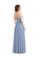 Strapless A-Line Maxi Bridesmaid Dress with Front Slit UK