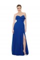 Ruffled Chiffon Strapless Bridesmaid Dress UK