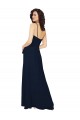 Ruffled Skirt Low Back Long Chiffon Bridesmaid Dress UK