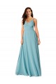 Draped Empire V-Neck Chiffon Bridesmaid Dress UK