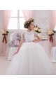 Ivory Ball Gown Sweetheart Sleeveless Long Flower Girl Dress UK