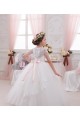 Ivory Ball Gown Sweetheart Sleeveless Long Flower Girl Dress UK