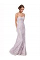 Floor Length Fitted Sweetheart Lace Bridesmaid Dress / Prom Dress UK