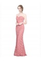 Fitted Sweetheart Mermaid Lace Bridesmaid Dress / Prom Dress UK