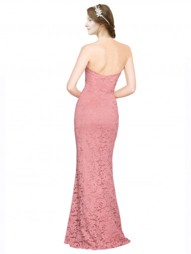 Fitted Sweetheart Mermaid Lace Bridesmaid Dress / Prom Dress UK