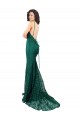 Black Tie Sleek Fishtail Shaped Long Lace Bridesmaid Dress / Prom Dress UK
