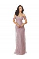 Sweetheart Chantilly Lace Bridesmaid Dress with Off the Shoulder Sleeves UK