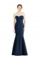 Long Mermaid Full Length Strapless Satin Bridesmaid Dress UK
