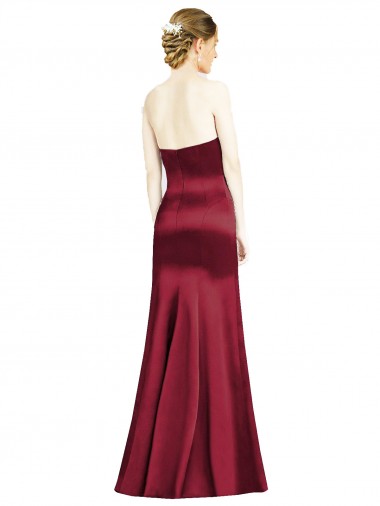 Sweetheart Neckline Bridemaid Dress with Hips Seamed Detail UK