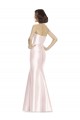 Long Sweetheart Satin Bridesmaid Dress with Slim Beaded Sash UK