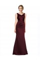 Figure Shaping Formal Satin Bridesmaid Dress / Prom Dress with Structured Pleats UK