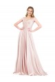 A-Line Off the Shoulder Sweetheart Formal Satin Bridesmaid Dress / Prom Dress UK