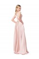 A-Line Off the Shoulder Sweetheart Formal Satin Bridesmaid Dress / Prom Dress UK