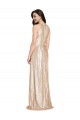Floor Length Halter Neck Sparkling Formal Sequin Bridesmaid Dress / Prom Dress with Pleats UK