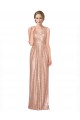 Draped V-Neck Striking Sheath Floor Length Formal Sequin Bridesmaid Dress / Prom Dress UK