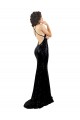 Sleek Fishtail Shaped Open Back Formal Sequin Bridesmaid Dress / Prom Dress UK