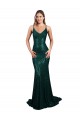 Fishtail Shaped V-Neck Open Back Long Formal Sequin Bridesmaid Dress / Prom Dress UK
