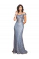 Off the Shoulder Sweetheart Neckline Formal Sequin Bridesmaid Dress / Prom Dress with Thigh High Slit UK