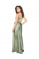 Formal Silky Satin Bridesmaid Dress with Tied Waist UK