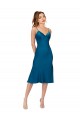 Midi Cocktail Length Silky Satin Bridesmaid Dress / Prom Dress UK
