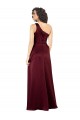 One Shoulder Formal Silky Satin Bridesmaid Dress / Prom Dress with Subtle Pleats UK